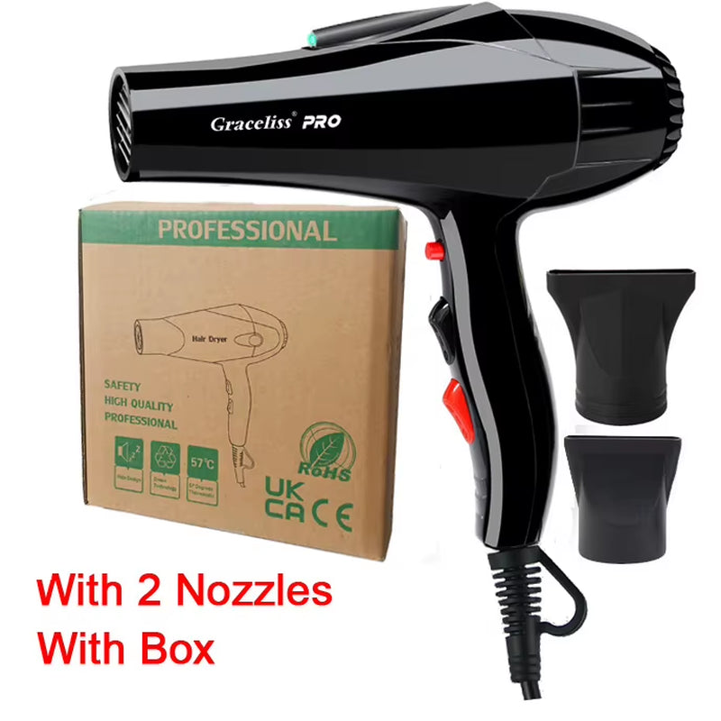 For Hairdresser and Hair Salon Long Wire EU Plug Real 2100W Power Professional Blow Dryer Salon Hair Dryer Hairdryer