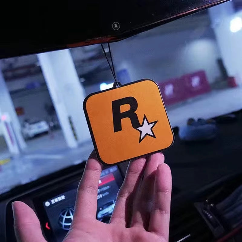 Car Aromatherapy Pendant Rockstar Auto Scent Car Accessories Interior New Automóvil Aromatherapy Essential Oil Hanging Decor