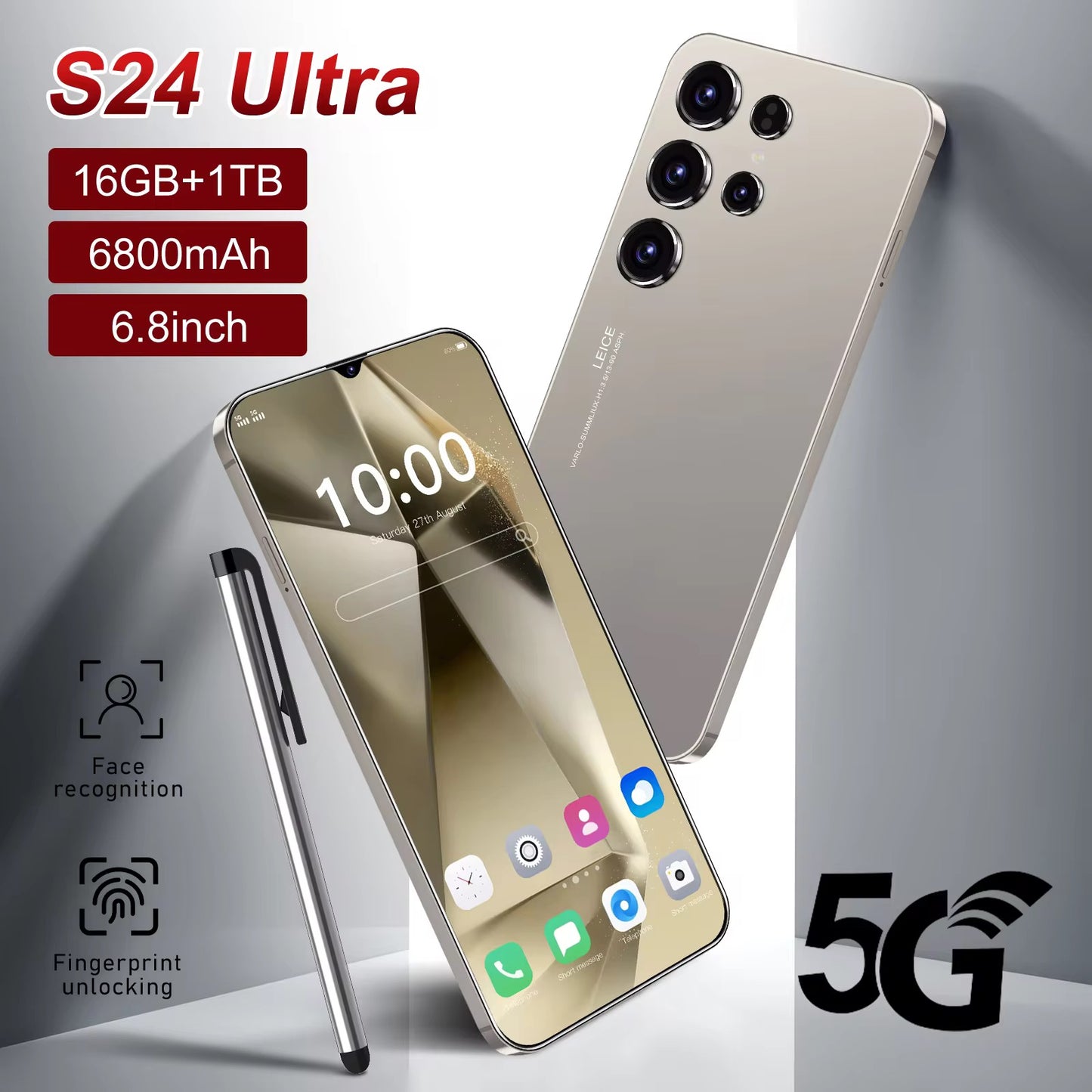 2025 Brand New Galaxy S25 Ultra Original 16G 1T
Global Version Smartphone With Octa Core CPU
Dual Sim Card 512 GB ROM Case